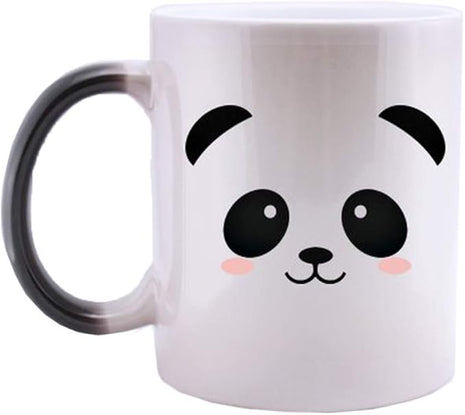 Heat Changing Mug, Funny Panda Color Changing Ceramic Coffee Mug,11 oz Heat Sensitive Magic Cup Xmas Gift for Mom Sisters Girlfriends Friends, Cute Birthday Christmas Gift for Women Men Kids