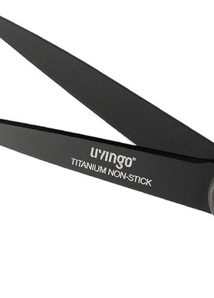 LIVINGO 2 Pack 8" Titanium Non-Stick Scissors, Professional Stainless Steel Comfort Grip, All-Purpose, Straight Office Craft Scissors for Tape, Paper, Cardboard(Green/Yellow)