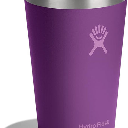 Hydro Flask All Around Tumbler Press-in Lid, Insulated Travel Mug, Stainless Steel Coffee Cup 16 Oz Beachplum Purple