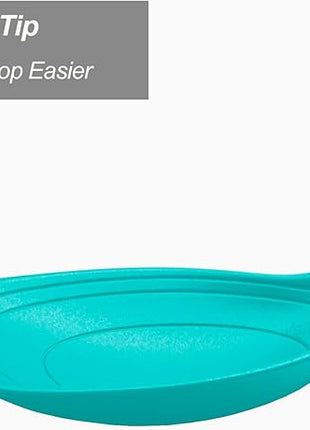Large Silicone Cooking Spoon, Non-Stick Solid Spoon with Deep Blow and Measurement Mark for Mixing, Serving, Draining, Scooping, Scraping, Heat Resistant Kitchen Utensils, Teal