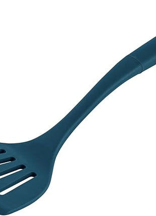 Restaurantware-Met Lux Kitchen Utensil Set, 1 Silicone Utensil Set - Consists 6 Pieces, High-Heat Tolerance, Teal Silicone Kitchen Utensils, For No-Stick Cookware