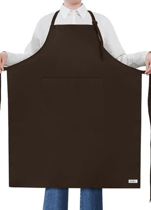 ROTANET Extra Large Apron for Men Adjustable Bib Aprons with 2 Pockets Cooking Kitchen Women Chef Water & Oil Resistant