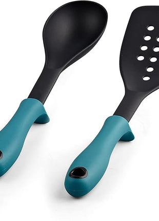 Cook N Home Pots and Pans Nonstick Cookware Set 12-Piece, Kitchen Cooking Set with Frying Pans and Saucepans, Induction Compatible, Turquoise