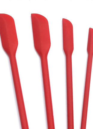 Beauty Spatula 4 PCS Makeup Spatula Mini Silicone for Cosmetics & Kitchen - 3 Sizes