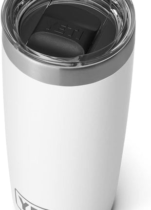 YETI Rambler 10 oz Tumbler, Stainless Steel, Vacuum Insulated with MagSlider Lid, White