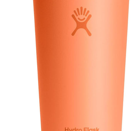 Hydro Flask All Around Tumbler Press-in Lid, Insulated Travel Mug, Stainless Steel Coffee Cup 20 Oz Nectar Orange