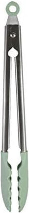 KitchenAid Gourmet Silicone-Tipped Stainless Steel Tongs, 12 Inch, Pistachio