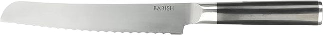 Babish 8-Inch Bread Knife – High-Carbon 1.4116 German Steel Kitchen Knife – Professional Serrated Cutlery for Slicing Bread and Baked Goods