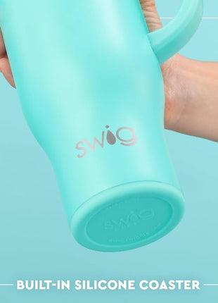 Swiglife 30oz Mega Mug, 30oz Tumbler with Handle and Straw, Large Insulated Tumblers, Cup Holder Friendly Travel Mug, Stainless Steel 30 oz Tumbler, Reusable Insulated Water Bottle (Cowgirl Coquette)