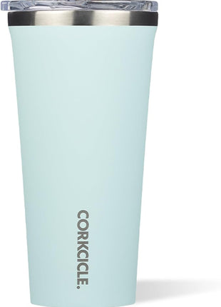Corkcicle Classic Tumbler - Keeps Drinks Cold for 9 Hours & Hot for 3 - Triple-Insulated Stainless Steel - Holiday Tumbler Gift - 16 oz - Gloss Powder Blue