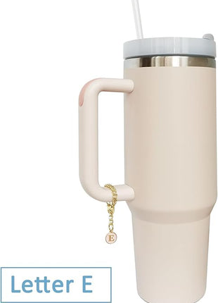 Letter Charm Accessories for Stanley Cup 2PCS Initial Name ID Personalized Handle Charm for Stanley Tumbler