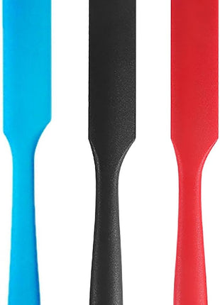 Silicone Skinny Spatula Scraper for Jars - Long Handle Sourdough Spatula (3 Pcs)