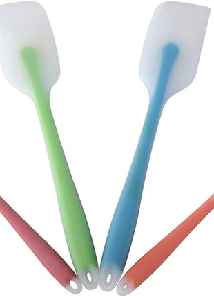 Silicone Spatula Set of 4 - Heat Resistant Flexible Spatula 450F with Stainless Steel Core - Food Grade Premium Good Grip Kitchen Utensils - Seamless, Heavy Duty, BPA Free, Dishwasher Safe