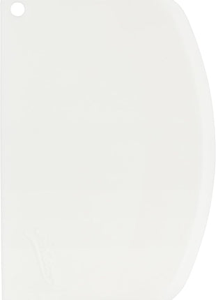 Ateco 1303 Bowl Scraper Set, Flexible Food-safe Plastic, White, 6-Pieces