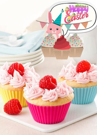 36 Pack Silicone Cupcake Liners Muffin Baking Cups Liners Reusable Non-Stick Cake Molds Sets Lunch Bento Box Dividers Accessories