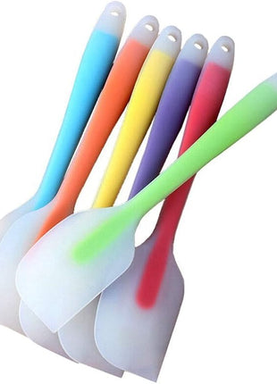 6 Pieces Silicone Spatulas, 11 inch Large Rubber Spatula with Stainless Steel Core, Heat-Resistant Non-stick Spatulas