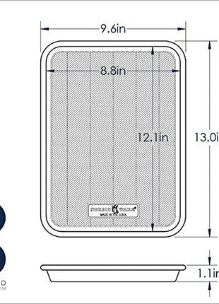 Nordic Ware Prism Baking Quarter Sheet, Natural