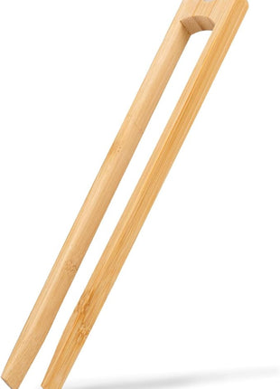 Jowmoy 1 Pieces With Magnet Natural Bamboo Toast Tongs, toast tongs, bamboo tongs,slip Design,for Toaster,Fruits, Bread & Pickles, Kitchen Utensil, Salad, Pasta, Grilling, BBQ.