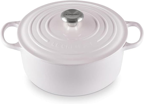 Le Creuset Enameled Cast Iron Signature Round Dutch Oven, 5.5 qt., Shallot