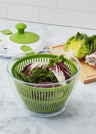 Cuisinart Large Spin Stop Salad Spinner- Wash, Spin & Dry Salad Greens, Fruits & Vegetables, 5qt, CTG-00-SAS1 (Pack of 4)