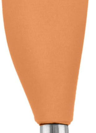 Tovolo Jar Spatula Silicone Long Stainless Steel Handle Scraper Spatula Apricot Orange, Jar Scraper Heat Resistant Dishwasher Safe BPA Free Kitchen Utensil for Scraping Spreading Jelly Peanut Butter