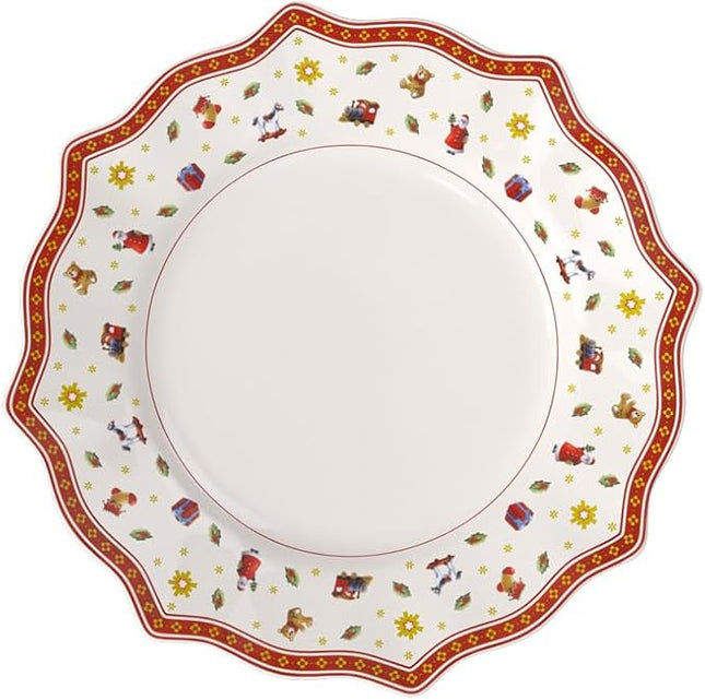 Villeroy & Boch Delight Plate, Porcelain, Multi, Dinner, White