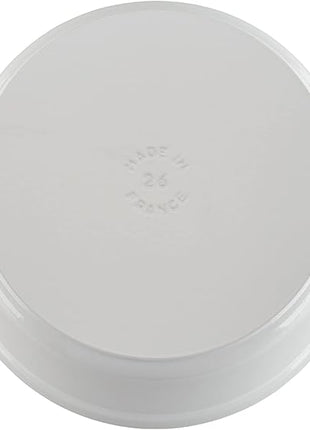 STAUB Cast Iron Dutch Oven 5.5-qt Round Cocotte, Made in France, Serves 5-6, White