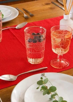 Bormioli Rocco Romantic (Set Of 6) Stemware Glasses, 10.75 Oz. Clear Crystal Glass, Made In Italy.
