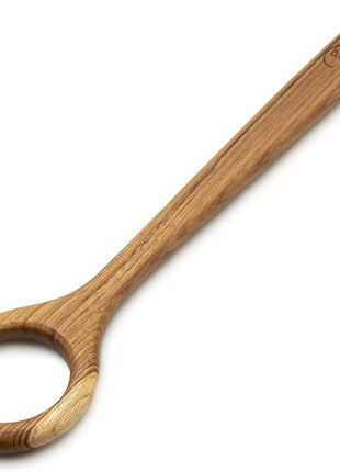 FAAY 13" Dough Whisk, 100% Healthy Teak Kitchen Utensils for Bread Mixing, Sourdough, Batter Preparation, Baking, and Cooking Tools