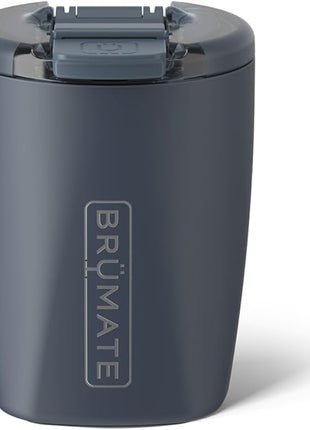 BrüMate Rocks 100% Leak-Proof 12oz Insulated Lowball Cocktail & Whiskey Tumbler - Double Wall Vacuum Stainless Steel - Camping, Travel Tumbler & Cocktail Glass (Nightfall Blue)