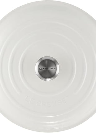Le Creuset Enameled Cast Iron Signature Braiser, 3.5 qt., White