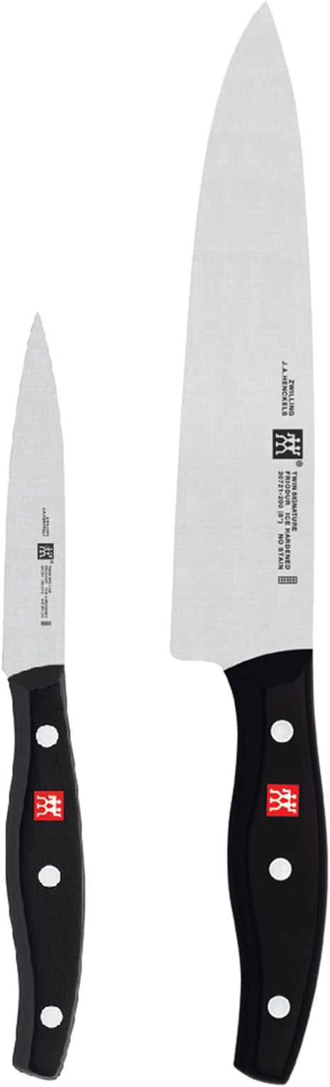 ZWILLING Twin Signature 2-Piece Razor-Sharp German Knife Set, Made in Company-Owned German Factory with Special Formula Steel perfected for almost 300 Years, Dishwasher Safe
