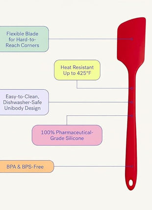 GIR: Get It Right Silicone Kitchen Spatula - Non-toxic Cooking Utensils for Nonstick Cookware, Cooking and Baking, Ultimate - 11IN - Slate