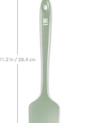 DI ORO Silicone Spatula - 600°F Heat-Resistant Rubber Kitchen Spatula for Baking, Scraping, & Mixing - BPA Free Nonstick Cookware Safe Flexible Utensil for Cooking - Seamless & Dishwasher Safe (Sage)