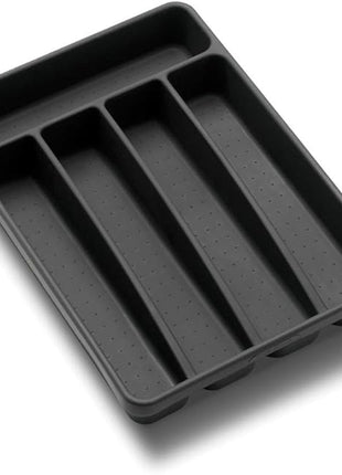 madesmart Value Mini Silverware Tray - Granite | VALUE COLLECTION | 5-Compartments | Kitchen Cutlery and Flatware Organizer |Easy to Clean | BPA-Free