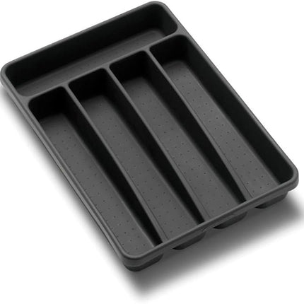madesmart Value Mini Silverware Tray - Granite | VALUE COLLECTION | 5-Compartments | Kitchen Cutlery and Flatware Organizer |Easy to Clean | BPA-Free