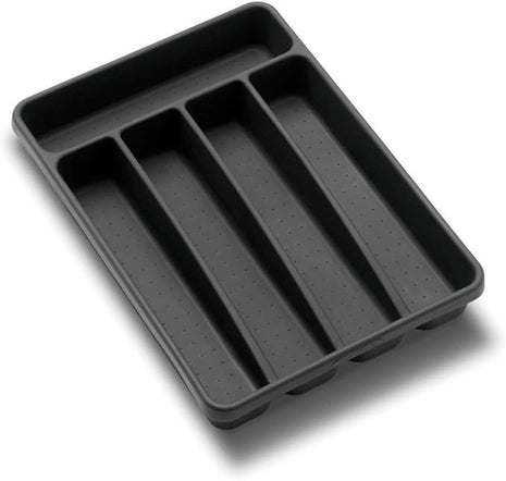 madesmart Value Mini Silverware Tray - Granite | VALUE COLLECTION | 5-Compartments | Kitchen Cutlery and Flatware Organizer |Easy to Clean | BPA-Free
