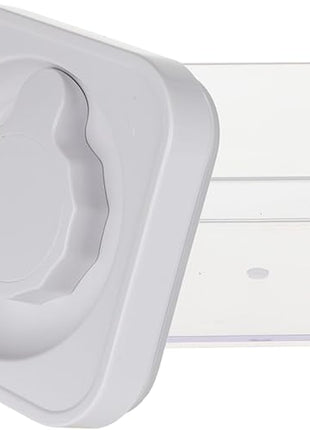 Amazon Basics Airtight Food Storage Containers, BPA Free, with Twist/Turn Lids, for Kitchen Pantry Organization, 10-Piece Square Set, Clear Plastic