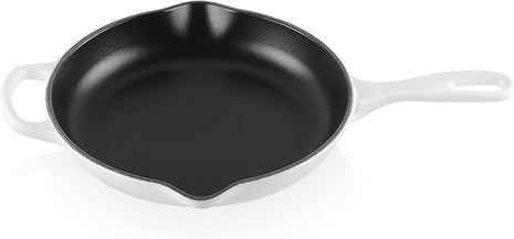 Le Creuset Enameled Cast Iron Signature Iron Handle Skillet, 9", White