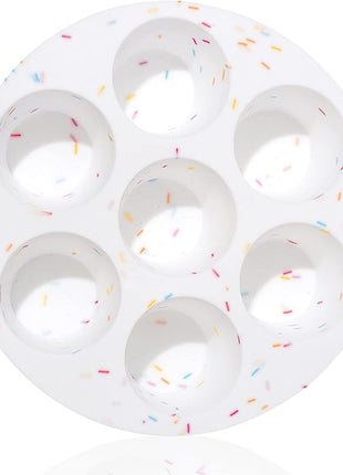 Silicone Egg Bite Molds Air Fryer Muffin Pan for Baking Non-Stick Silicone Egg Molds 7 Cups Air Fryer Cupcake Mold for Mini Muffins, Tart, Mini Cupcake BPA Free