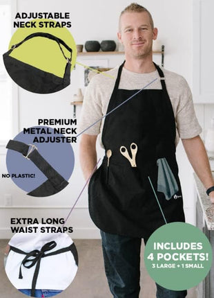 ApronMen - Funny Apron For Men - BBQ Gifts for Men & Unique Gifts for Fathers - Mens Aprons for Grilling