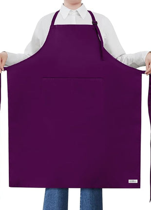ROTANET Extra Large Apron for Men Adjustable Bib Aprons with 2 Pockets Cooking Kitchen Women Chef Water & Oil Resistant