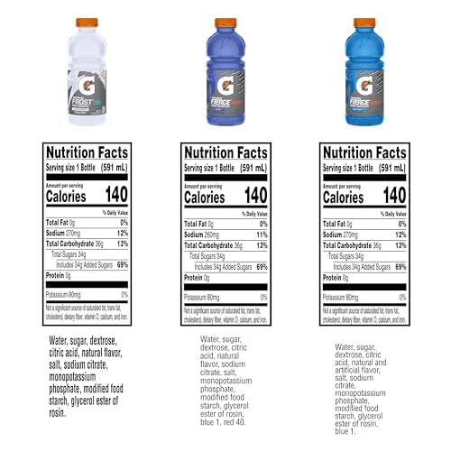 Gatorade Original Thirst Quencher Fierce Variety Pack, 20 Oz, Pack Of 12