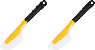 OXO Good Grips Small Flip and Fold Silicone Omelet Turner, Yellow/Black (Pack of 2)