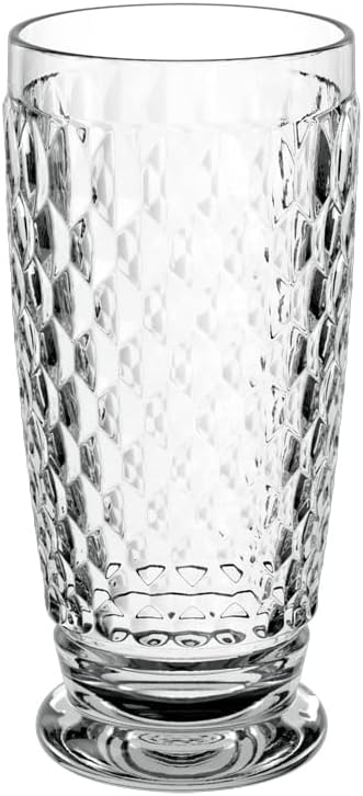 Villeroy & Boch Boston Collection Highball Glass, Crystal Glass, Made in Germany, 13 oz capacity, 6.25 x 3 in