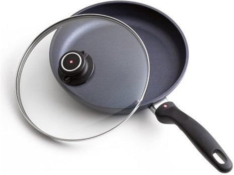 Swiss Diamond Frying Pans Nonstick with Lid, Features Nonstick Diamond Coated Aluminum Skillets and Oven Safe Frying Pans with Lids, Cover Included, 10.25 Inch