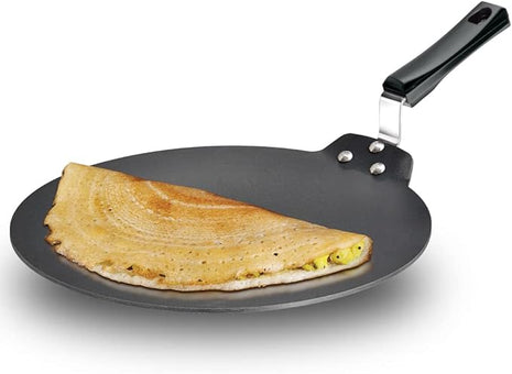 Hawkins Futura Nonstick Dosa Tava, Diameter 33 cm (13 inch), Thickness 4.88 mm (Black) NDT33