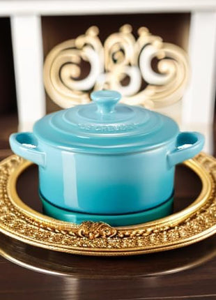 Le Creuset Stoneware Mini Round Cocotte, 8 oz., Caribbean