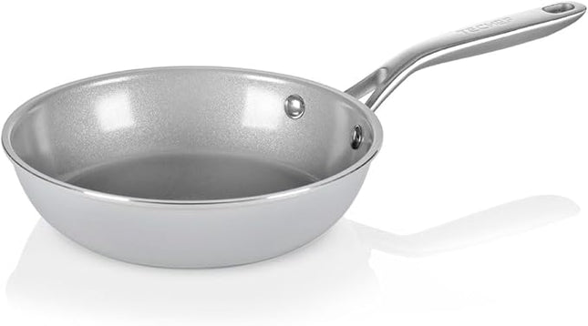 TECHEF - CeraTerra - 8 inch Ceramic Frying Pan – PFAS, PTFE & PFOA-Free, Toxin-Free Ceramic Coating, Induction-Ready, Oven & Dishwasher Safe, Ceramic Nonstick Frying Pan Made in Korea