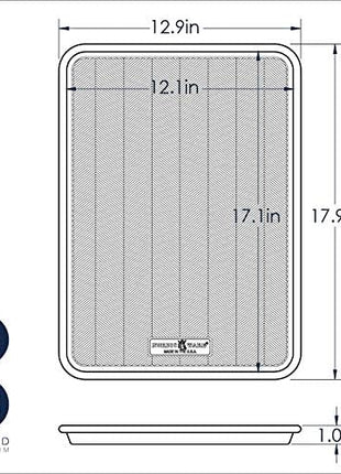 Nordic Ware Prism Baking Half Sheet 2-Pack, Natural